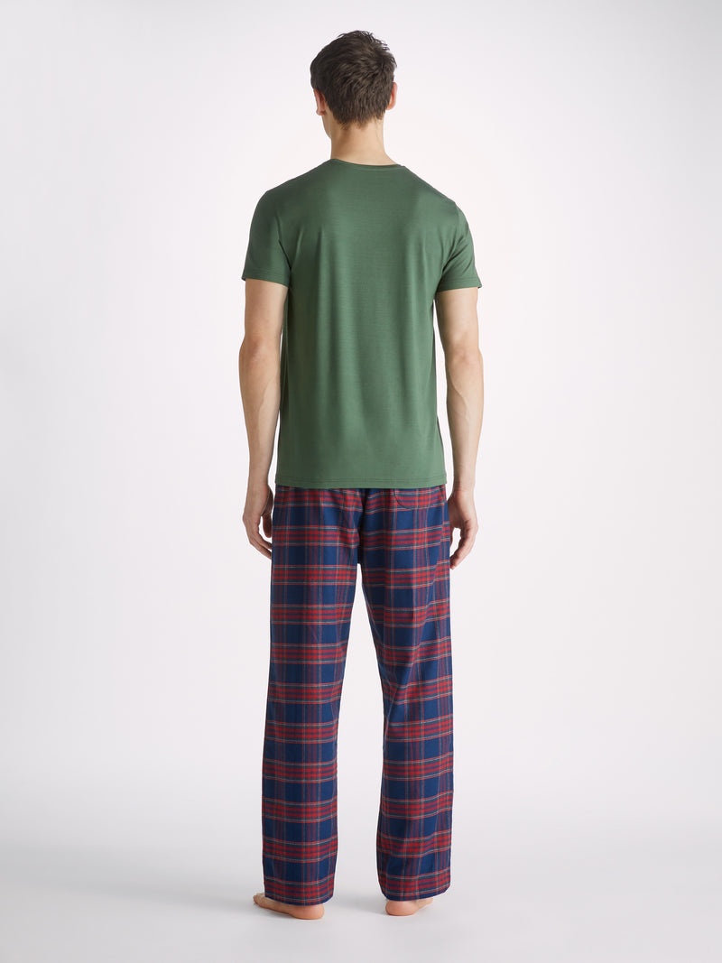 Men's T-Shirt Basel Micro Modal Stretch Hunter Green - 4