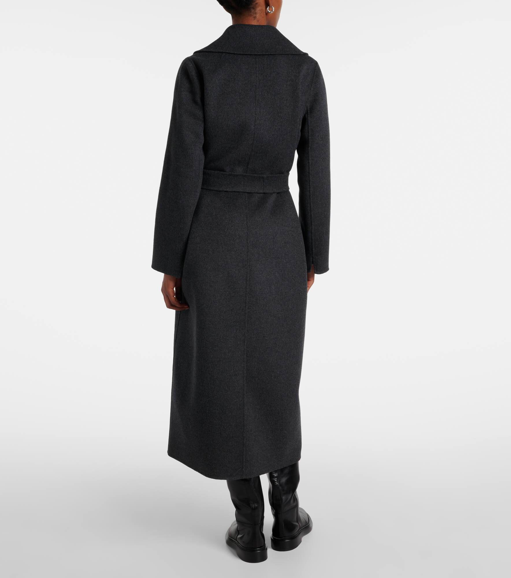 Poldo virgin wool wrap coat - 3