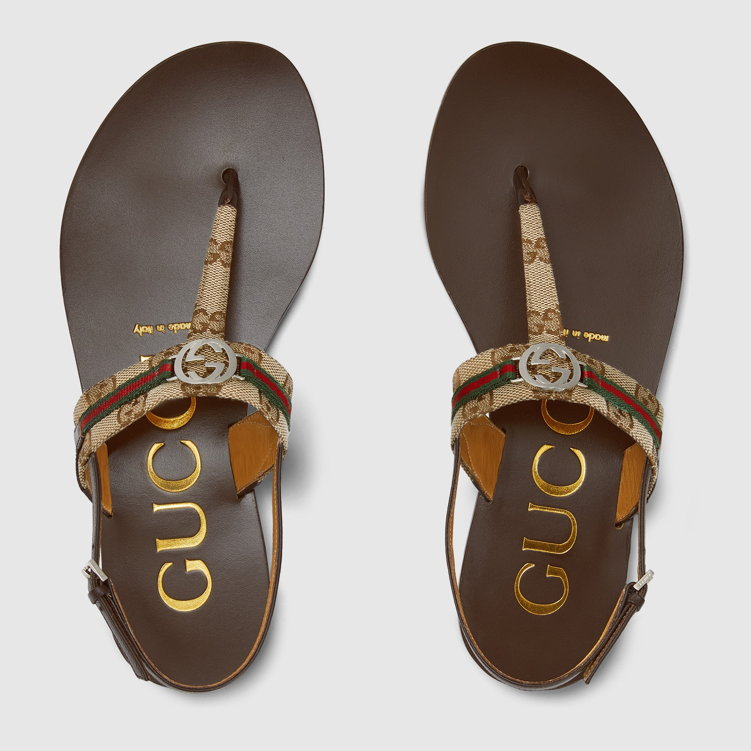 Women's Interlocking G Web sandal - 5