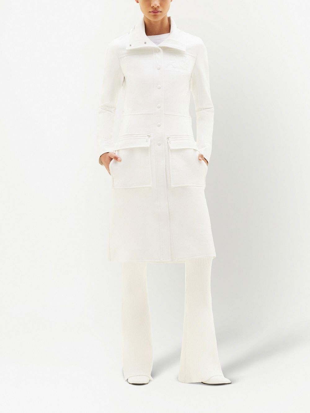 belted trench coat - 2