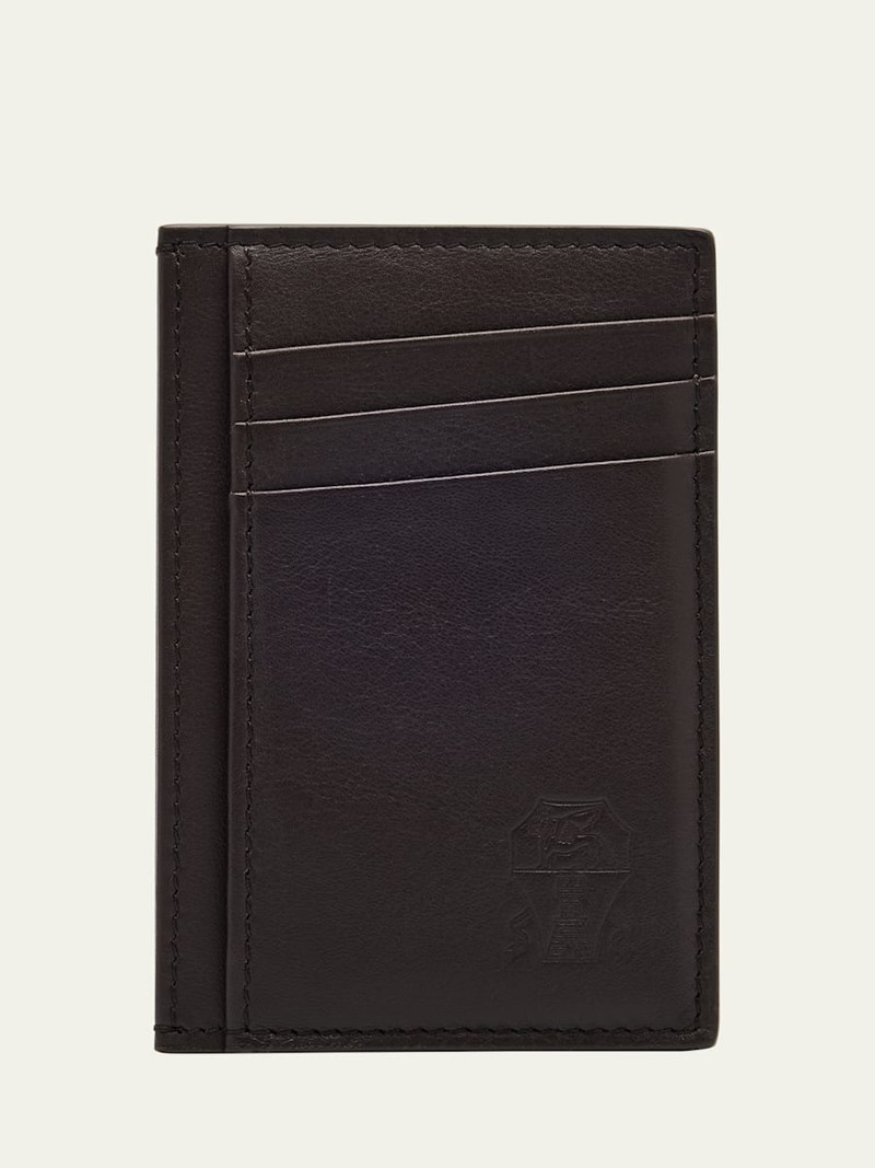 Brunello Cucinelli Men's Leather Card Holder outlook