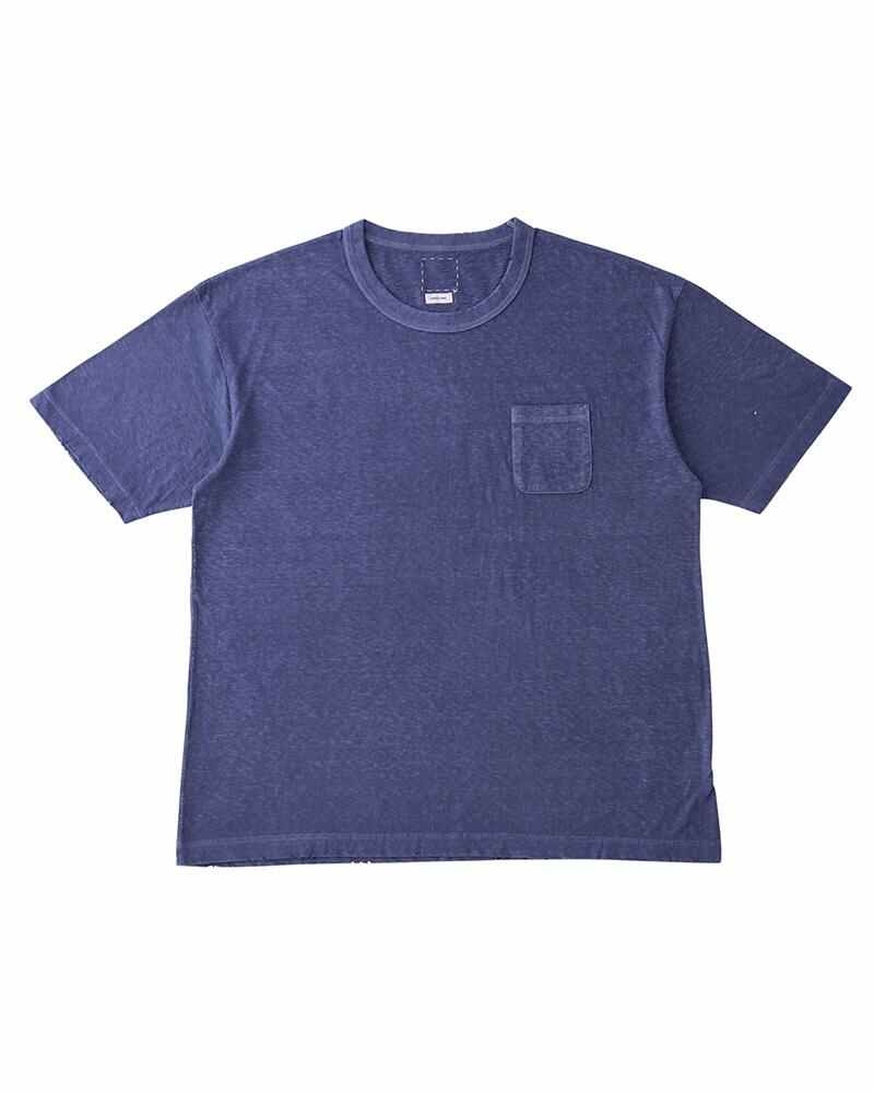 JUMBO TEE S/S (UNEVEN DYE) NAVY - 1