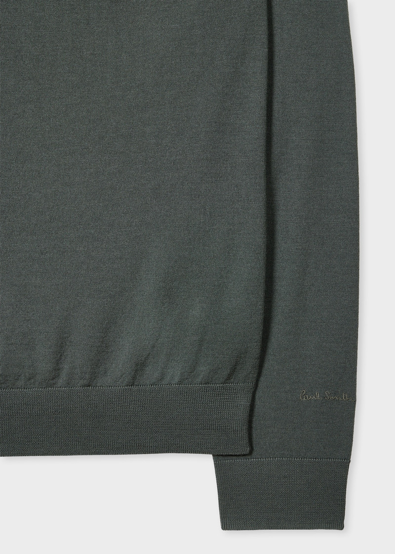 Slate Green Merino Wool Sweater 3