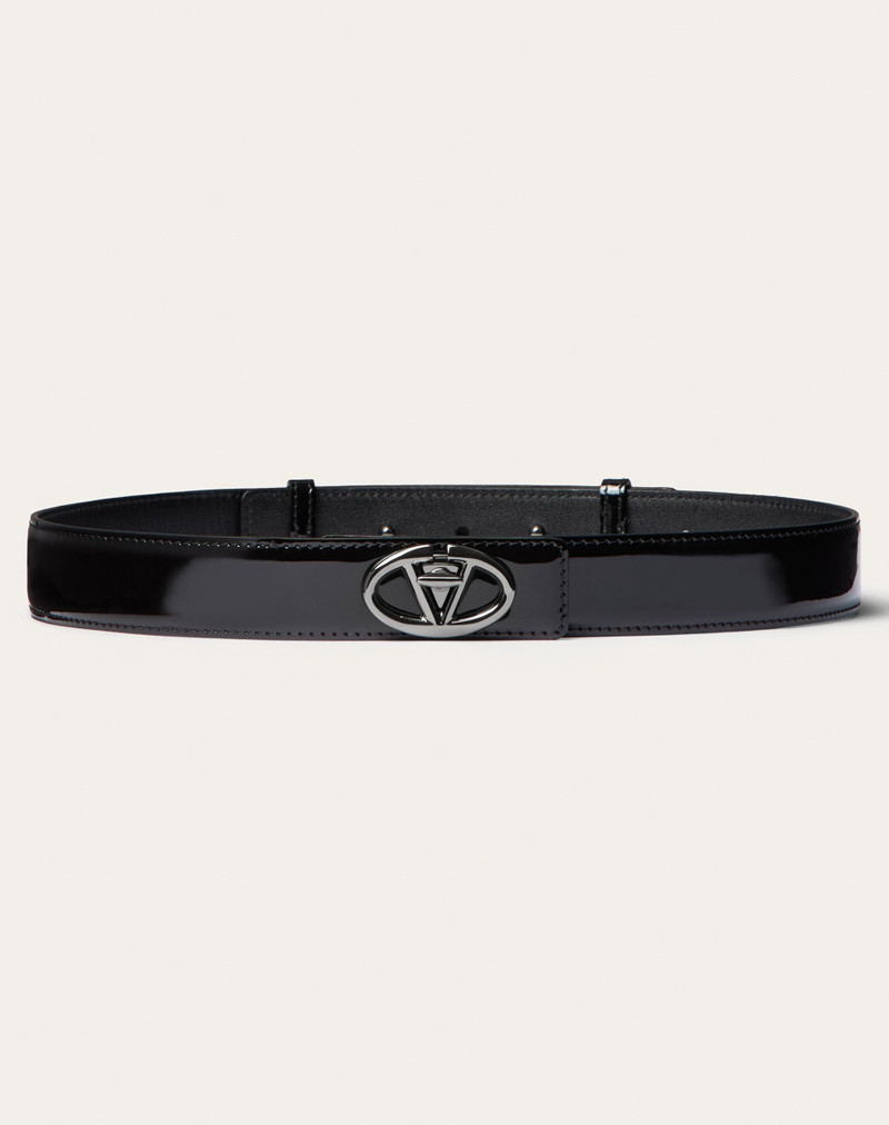 VLOGO THE BOLD EDITION 30 MM PATENT LEATHER BELT - 1