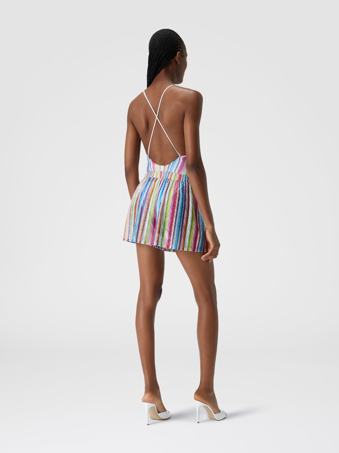 Zig zag print cover-up shorts - 3