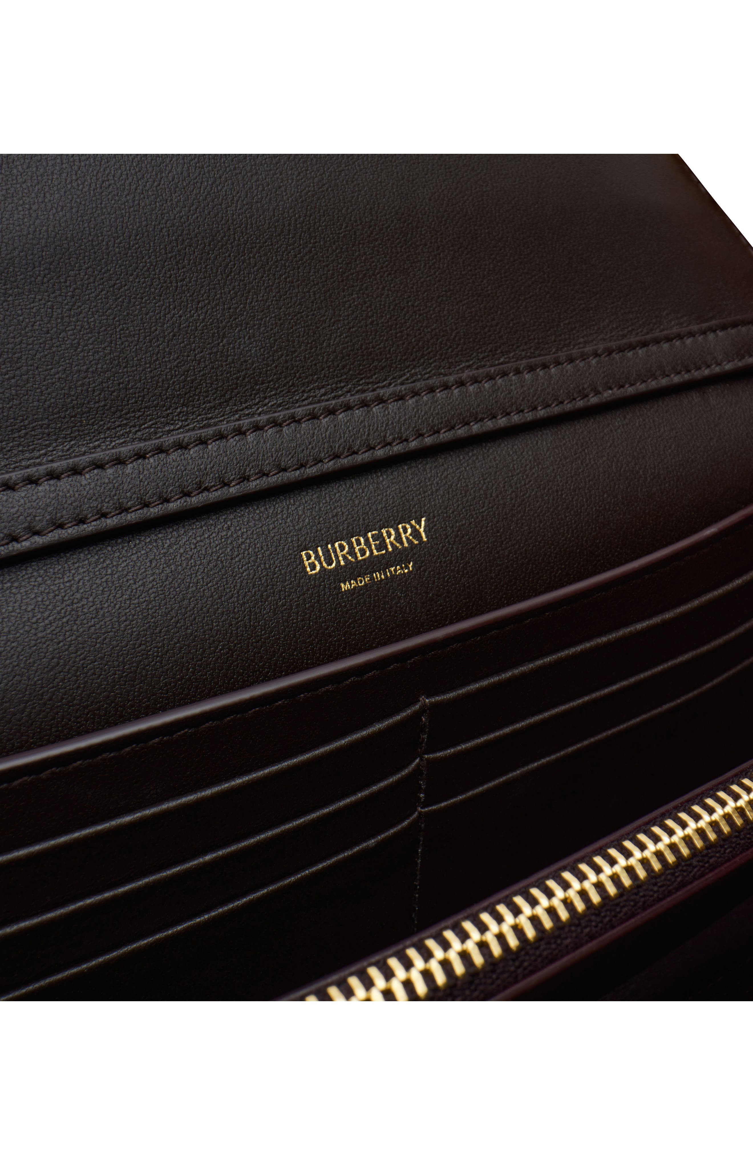 burberry Highlands Coated Canvas Wallet on a Chain in Sand at Nordstrom - 4