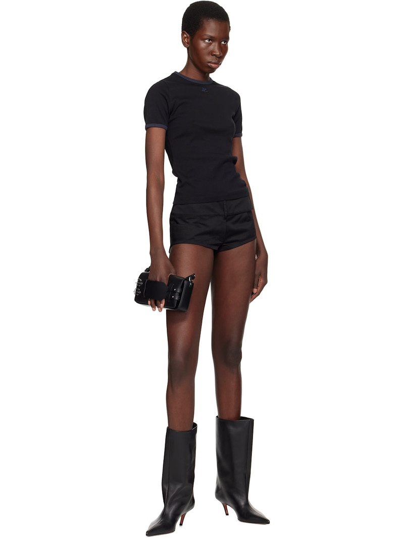 courrèges Black Heritage Contrast T-shirt outlook