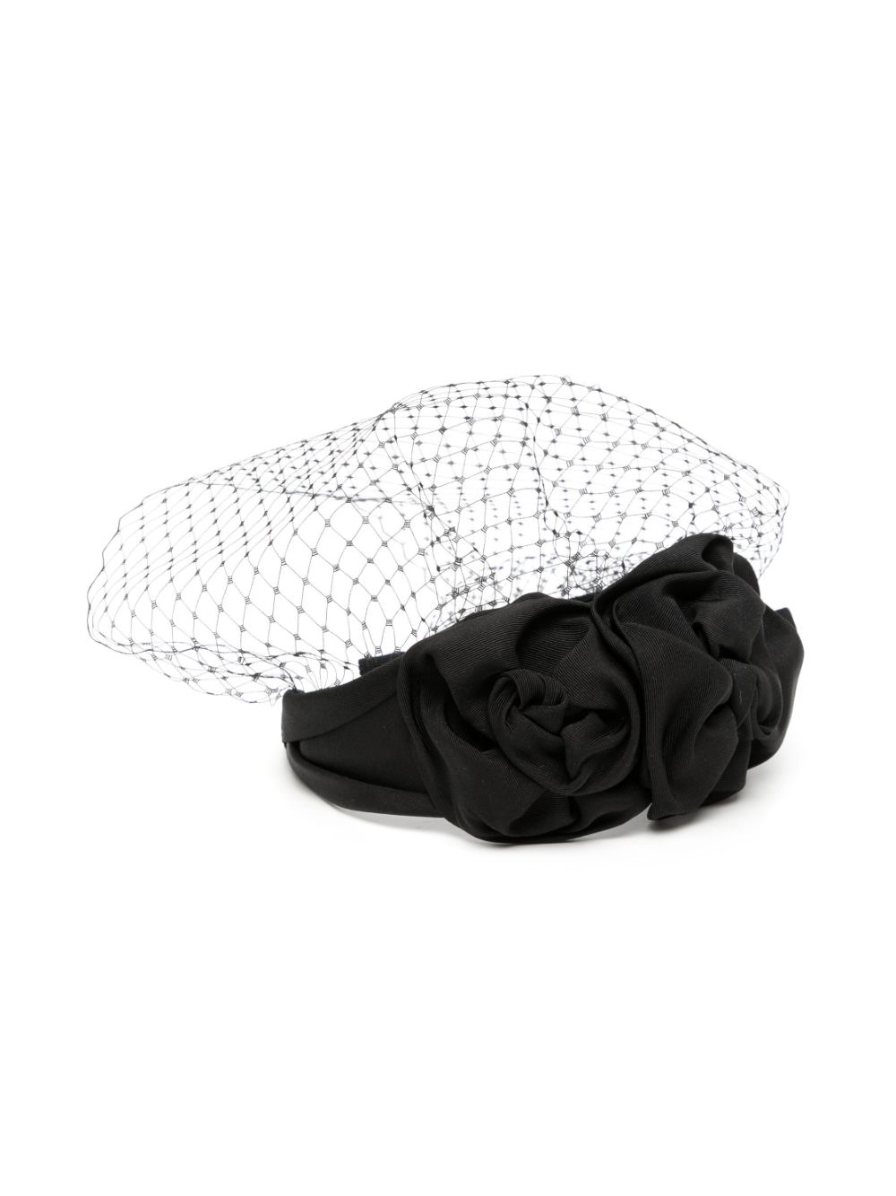 veil-detail silk hairband - 2