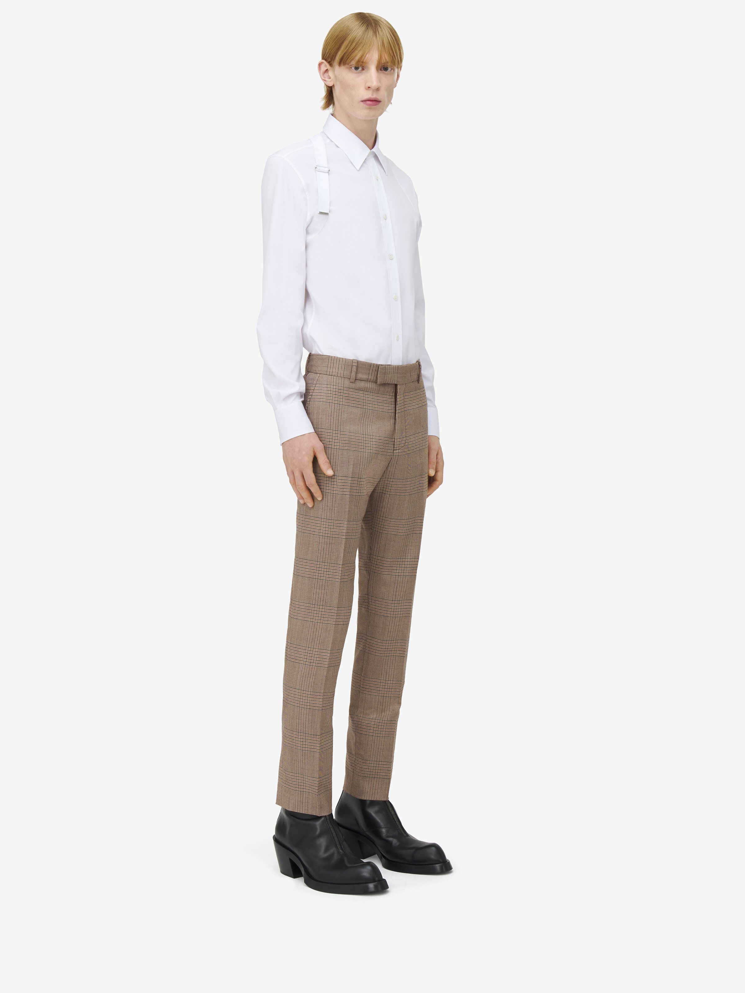 Low-Waisted Cigarette Trousers - 3