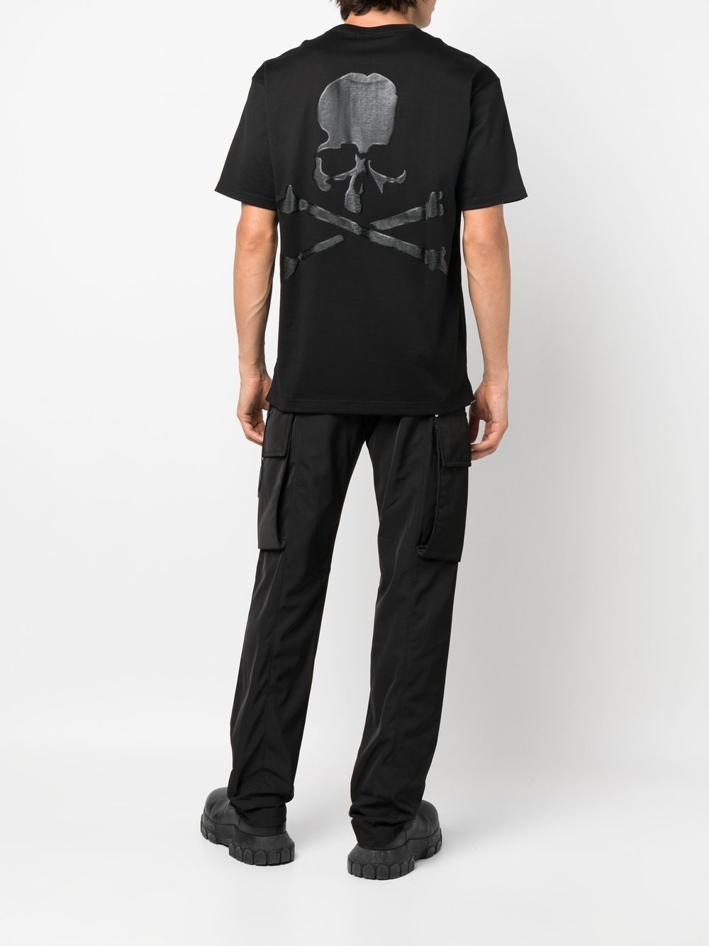 skull-print cotton T-shirt - 2