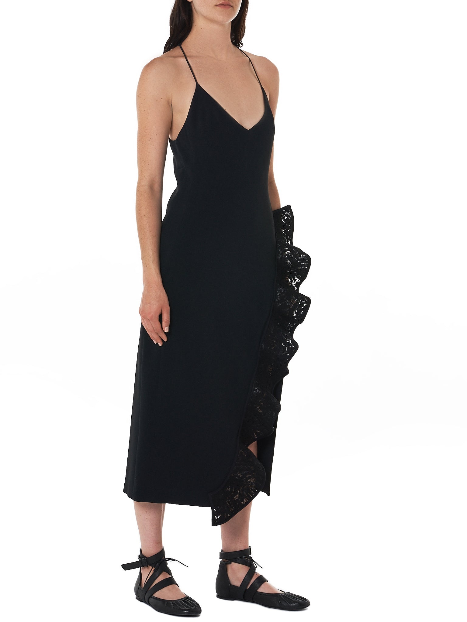 Ruffled Racer Back Dress - 4