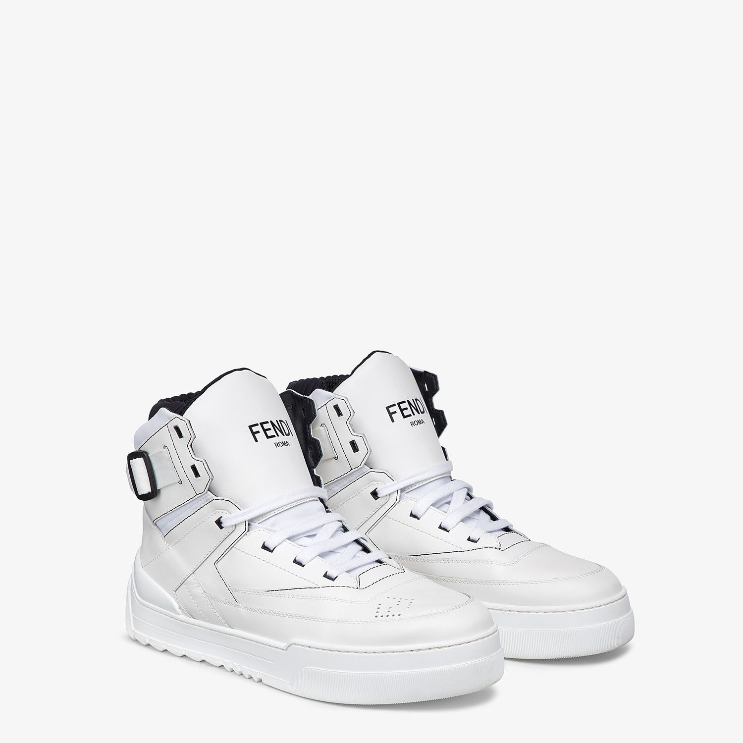 White leather high-tops - 4