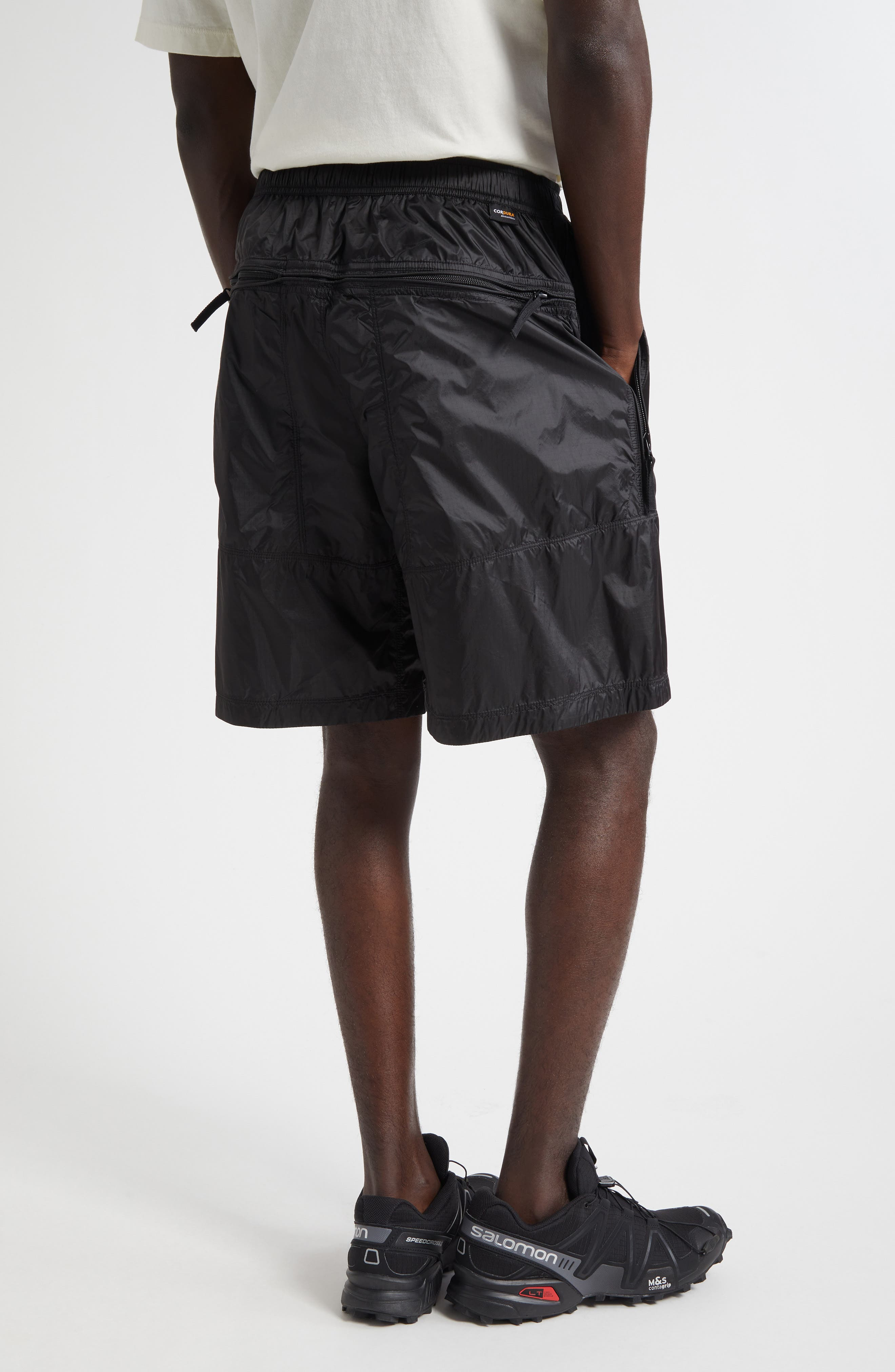 Stone Island Compass Badge Shorts in V0062 Lead Grey at Nordstrom - 3
