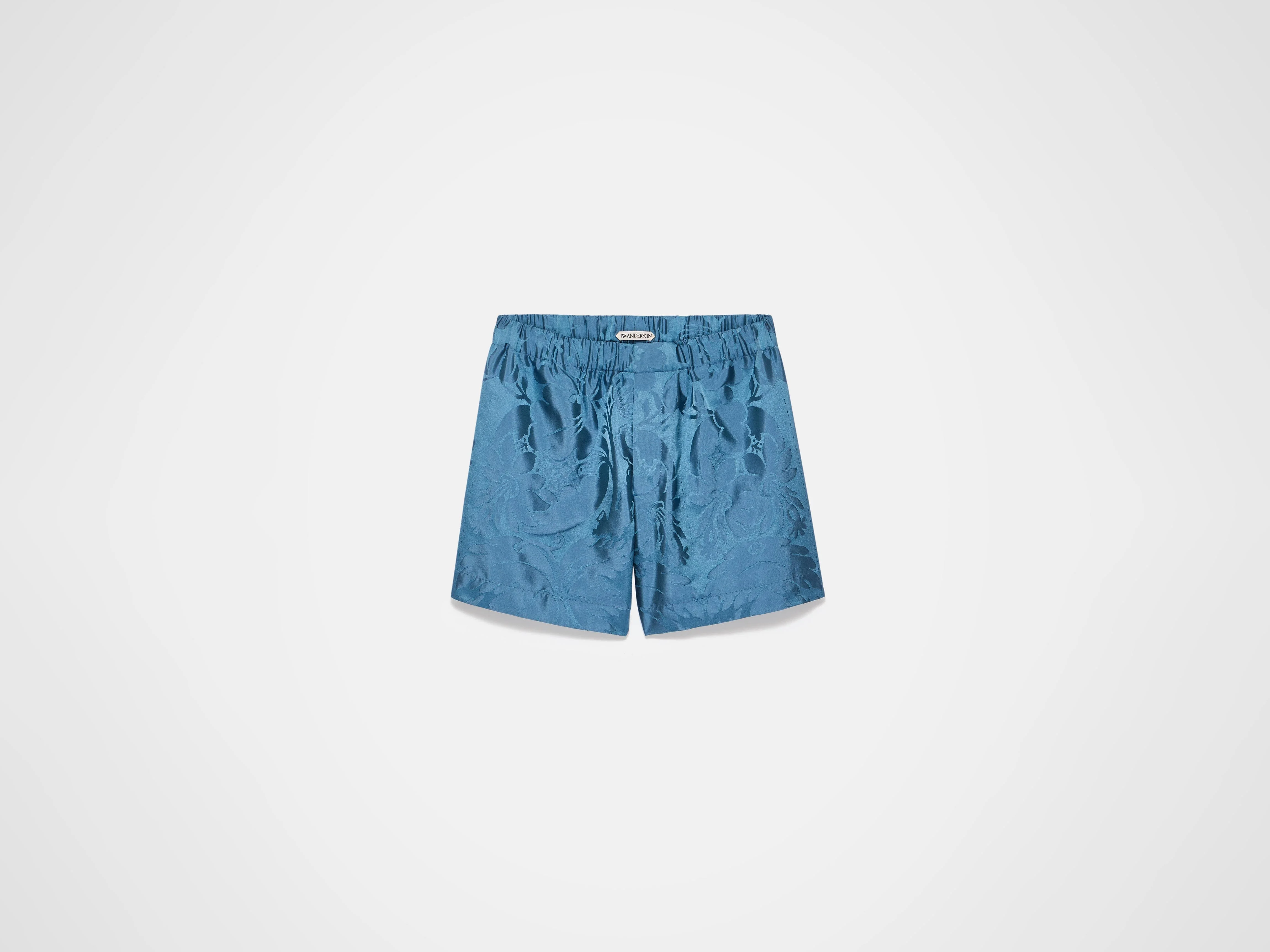 MENS DAMASK WOVEN SHORTS IN AIRFORCE BLUE - 1