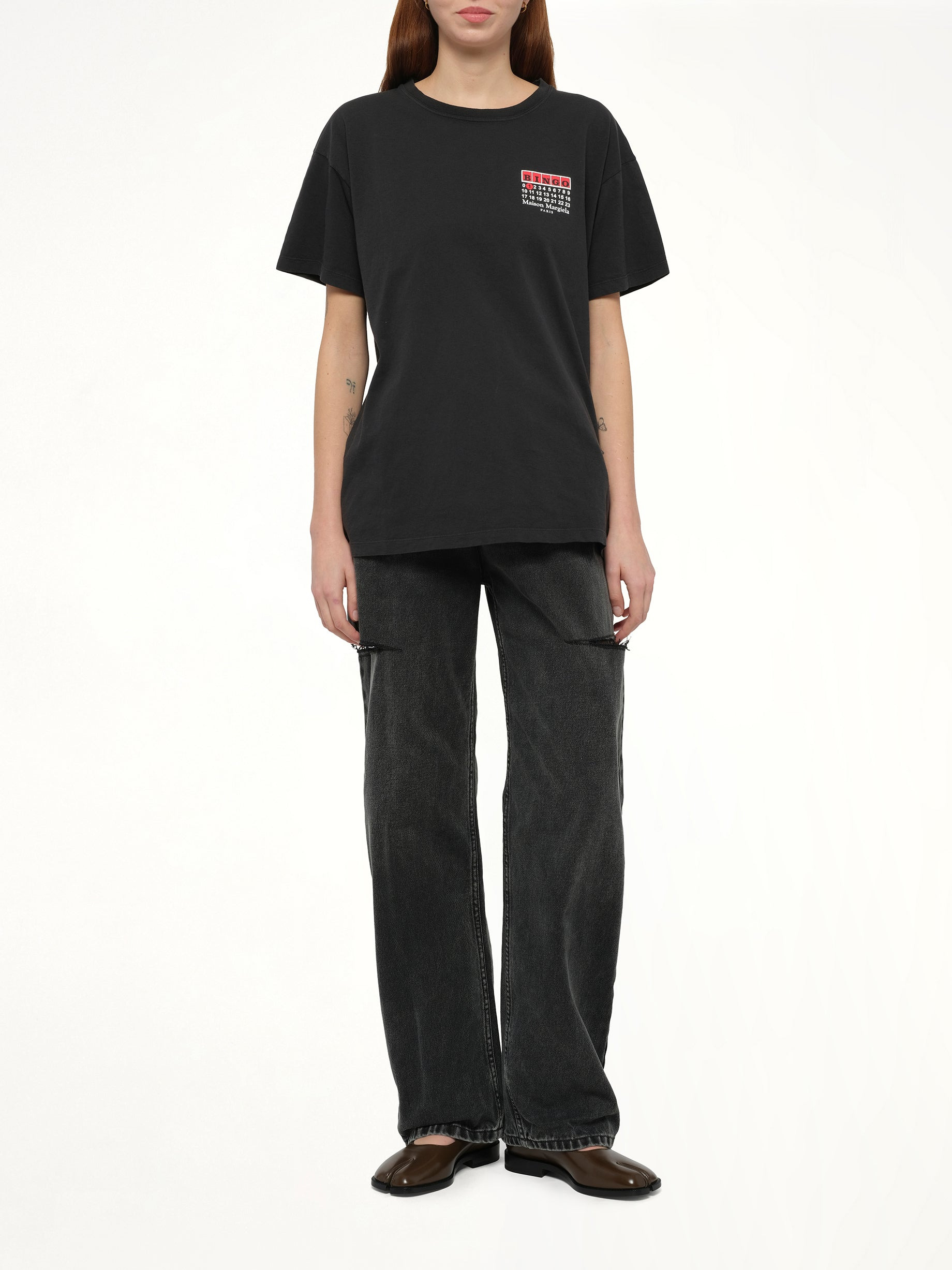 "Bingo" T-Shirt in Carbon - 4