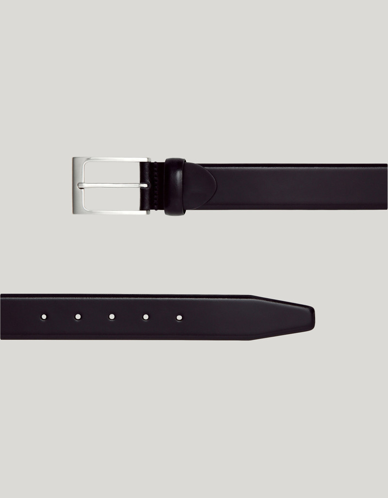 CORDOVAN FINISHING CALFSKIN BELT 1