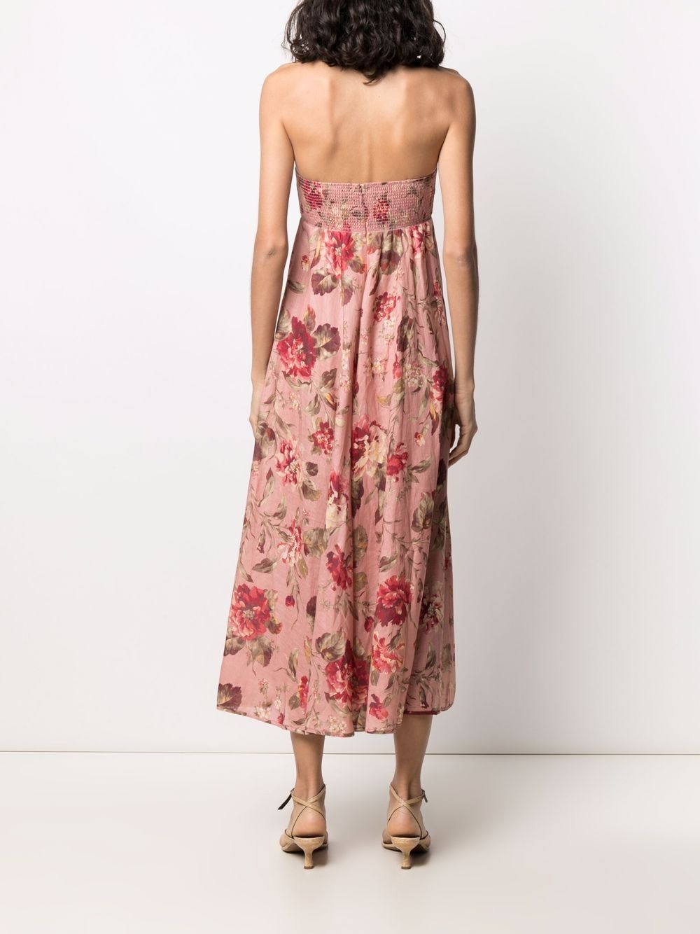 floral-print midi dress - 4