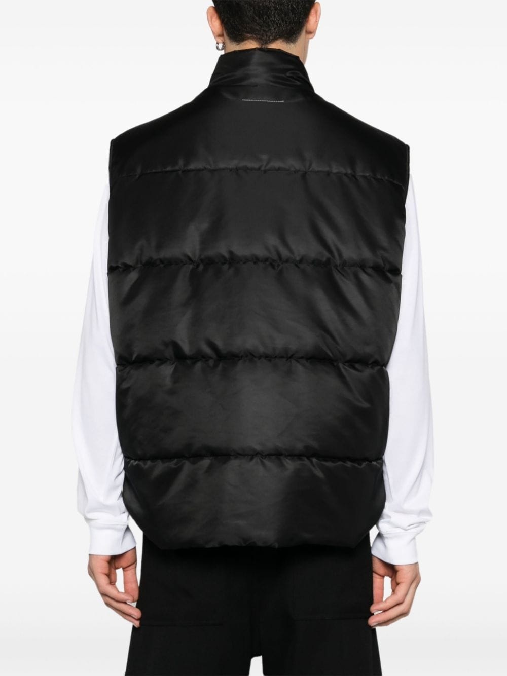 single-stitch logo gilet - 4