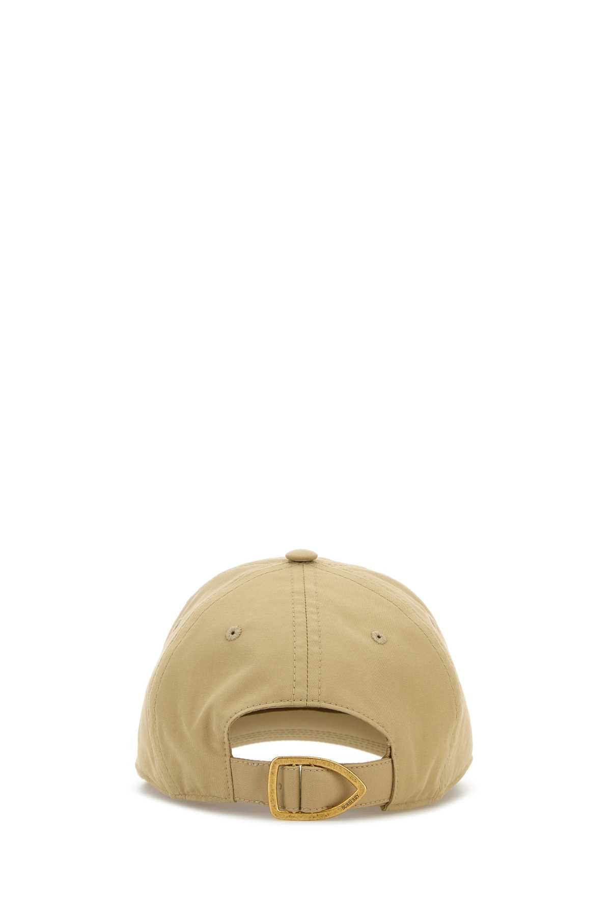 Burberry Women Beige Cotton Baseball Cap - 3