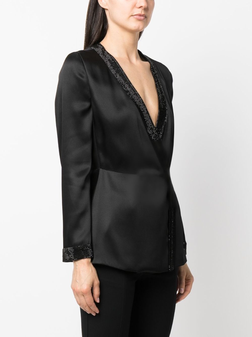 Shiret crystal-embellished silk top - 3