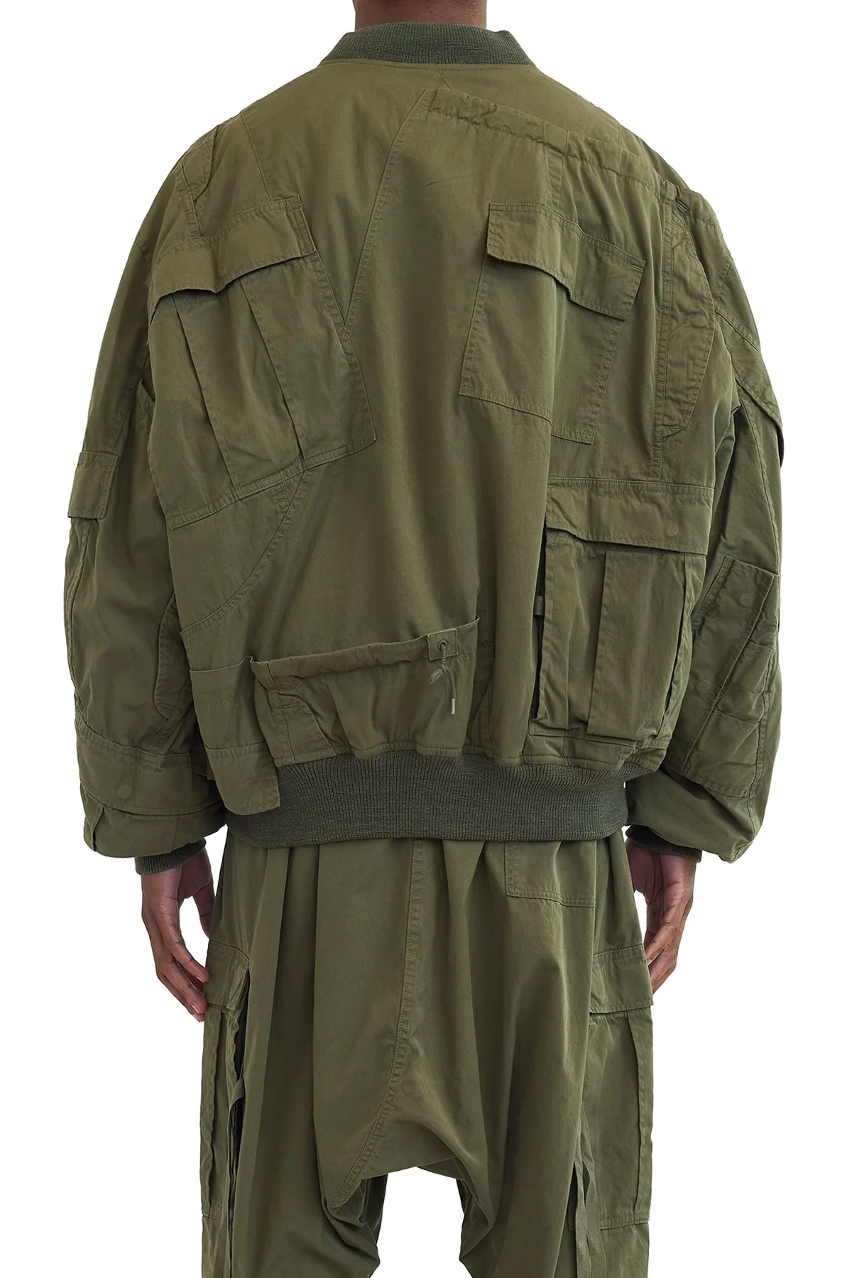 Eye Junya Watanabe Man Rebuild By Needles Multi Pocket Bomber Jacket Khaki - 2