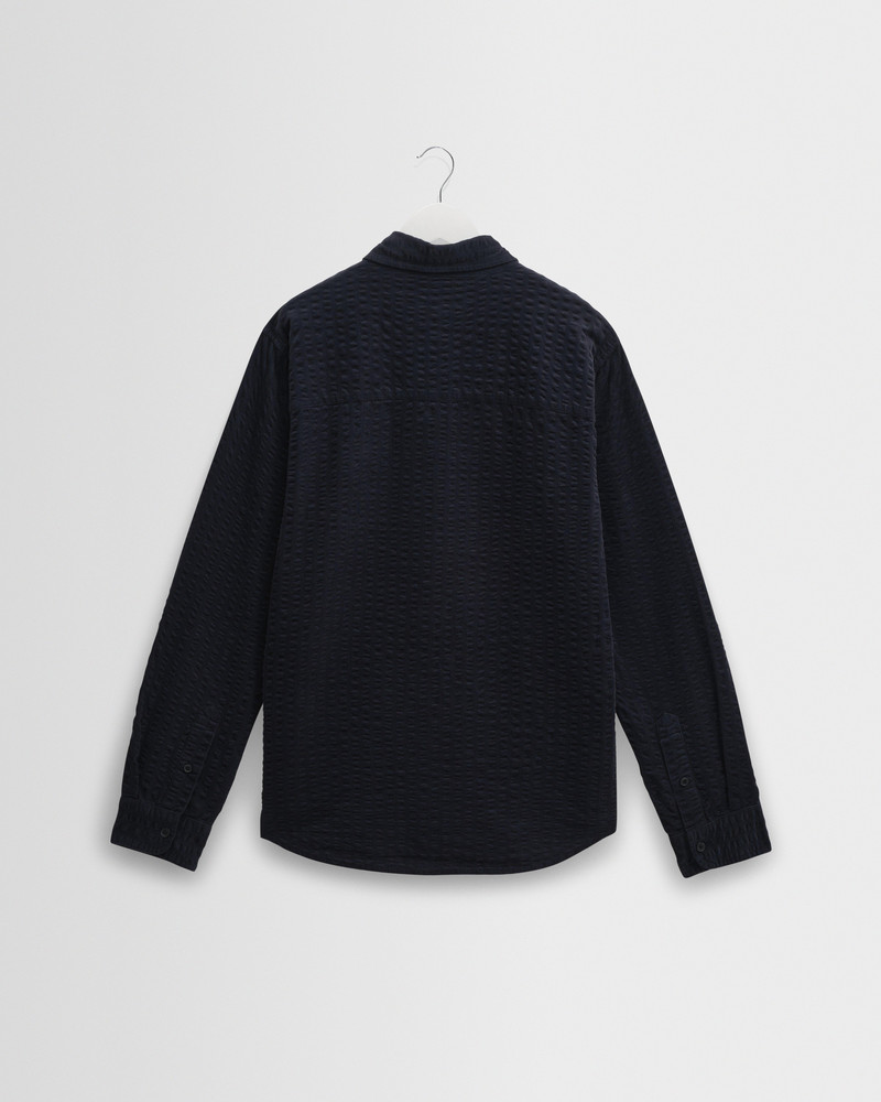 Shelly - Navy Seersucker Corduroy Shirt 8