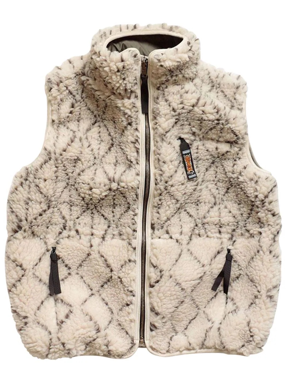 Do-Gi Sashiko Boa fleece vest - 1