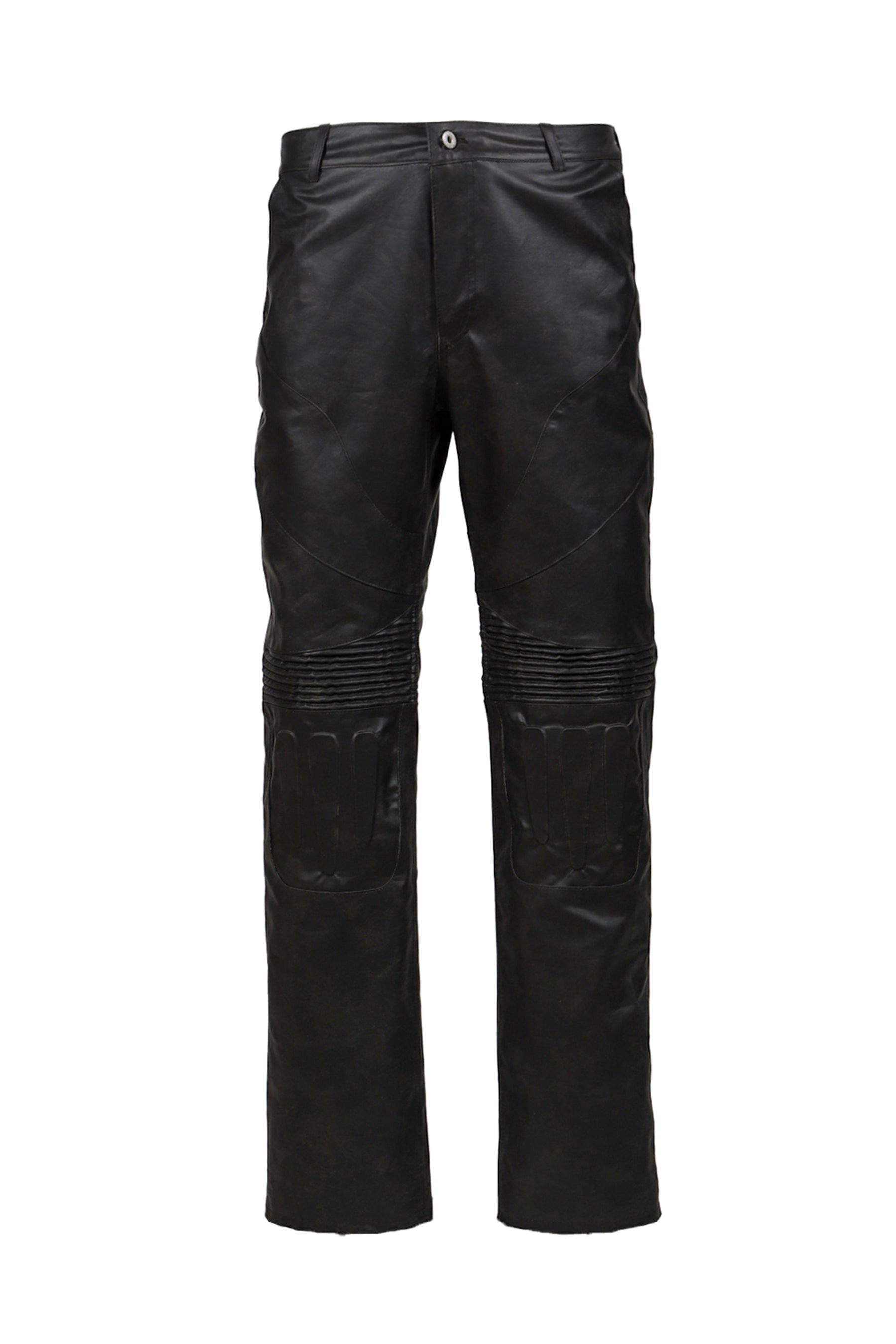EMBOSSING LEATHER TROUSERS / BLK - 5