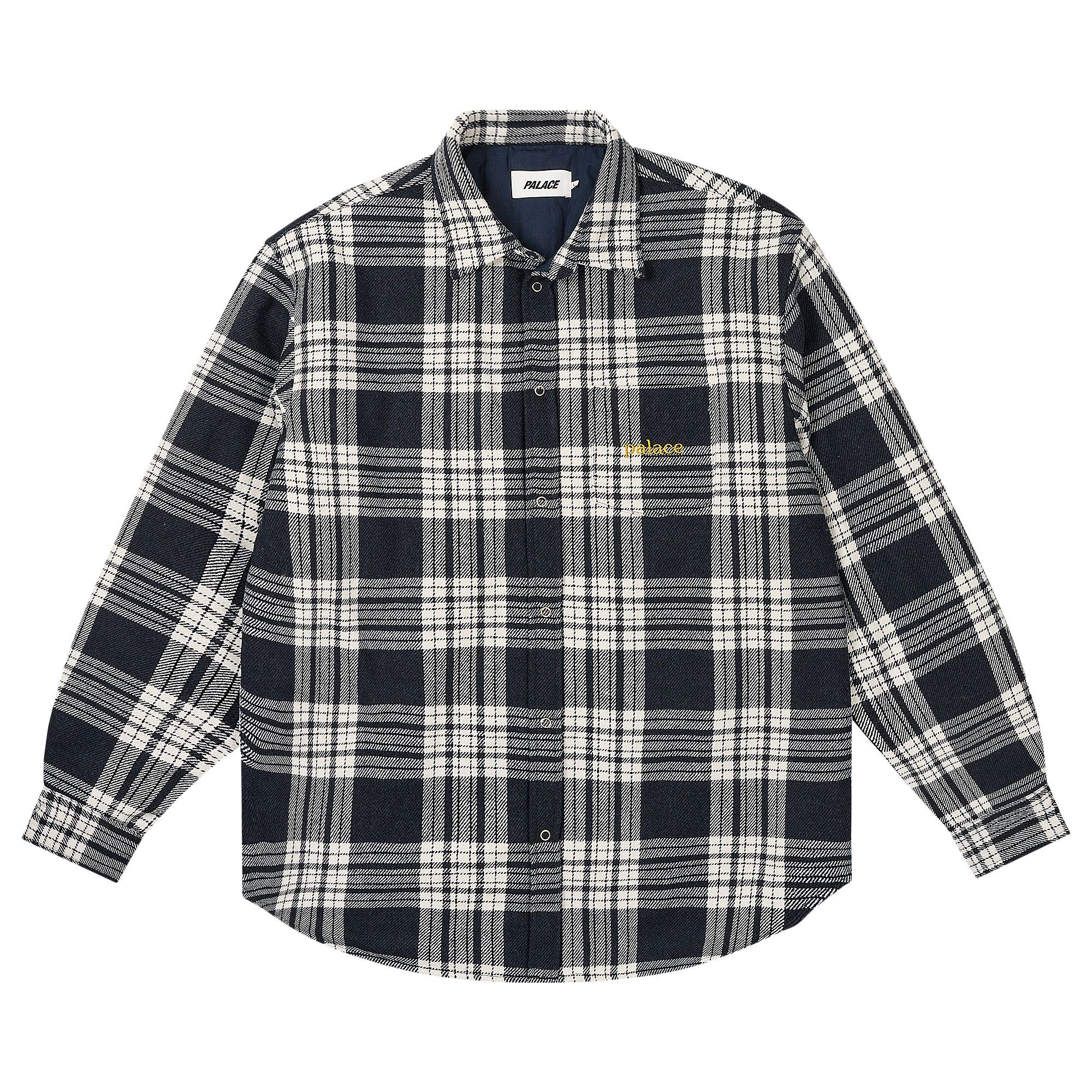 Palace Check Insulated Shirt 'Navy' - 1