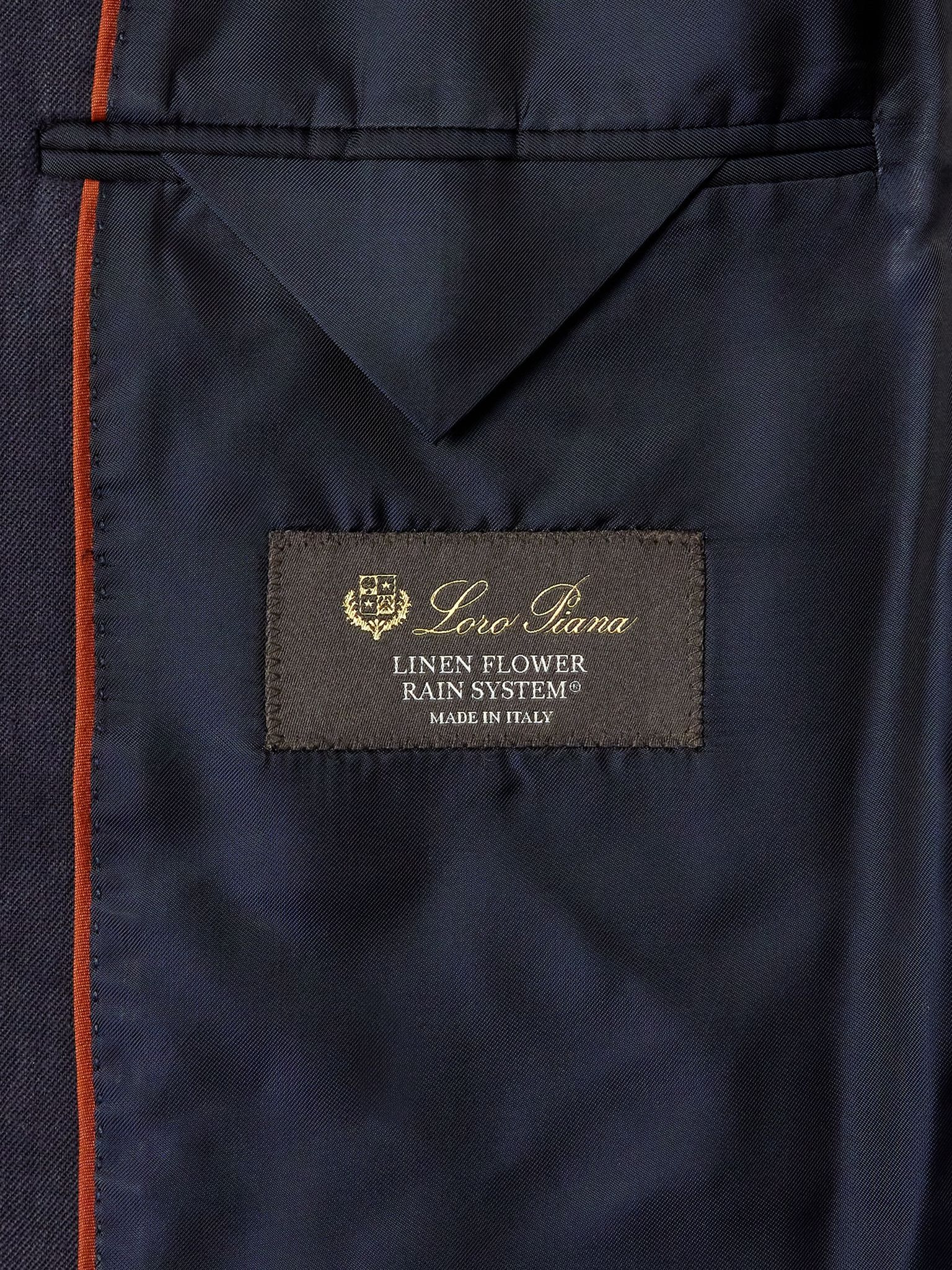 Torino Linen Suit Jacket Navy - 6
