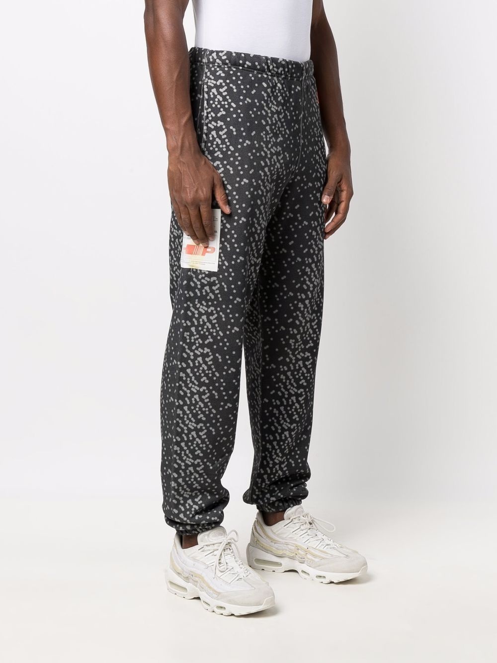 abstract-spot track pants - 3