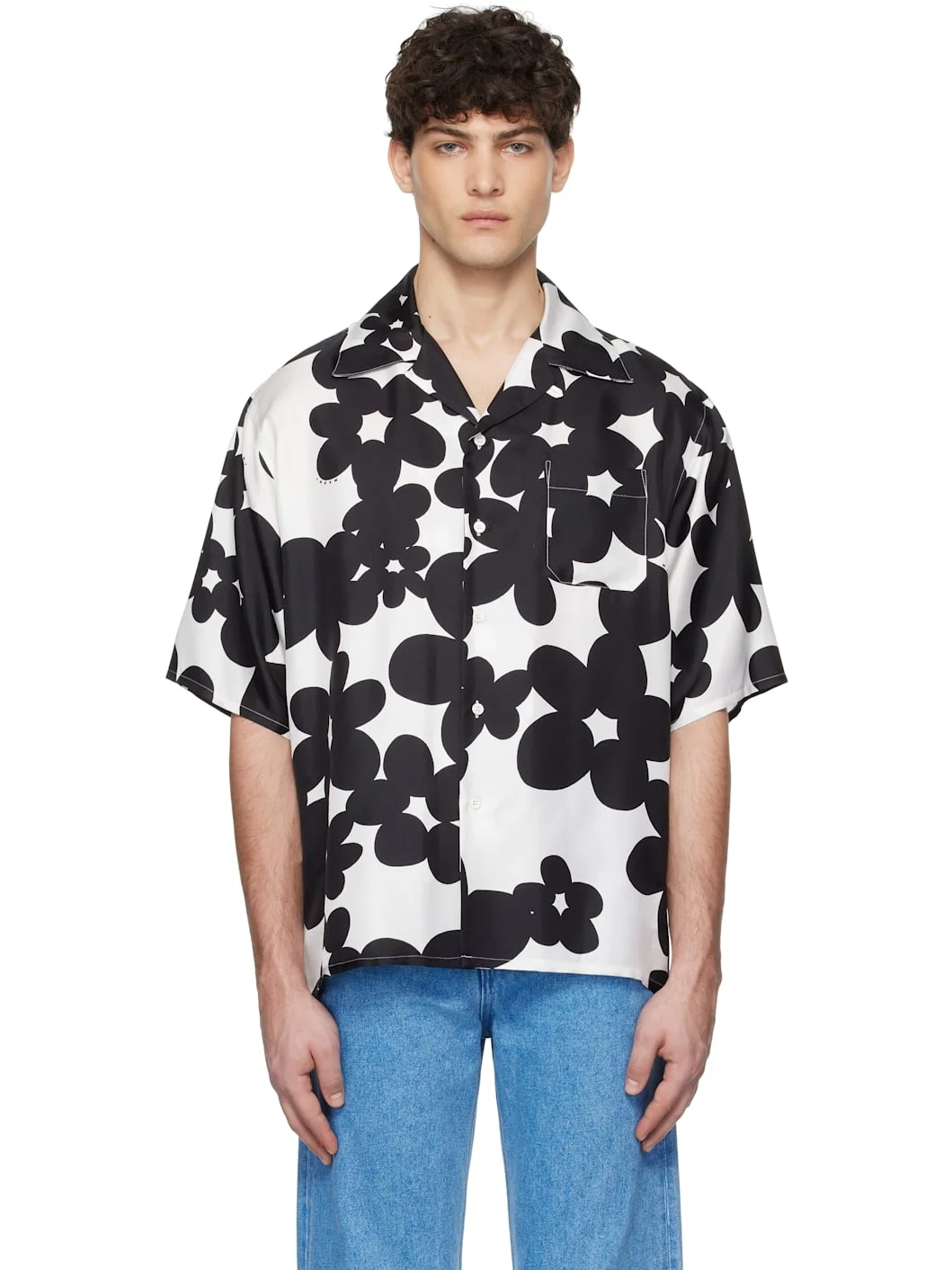 Black & White Dillies Print Shirt - 1