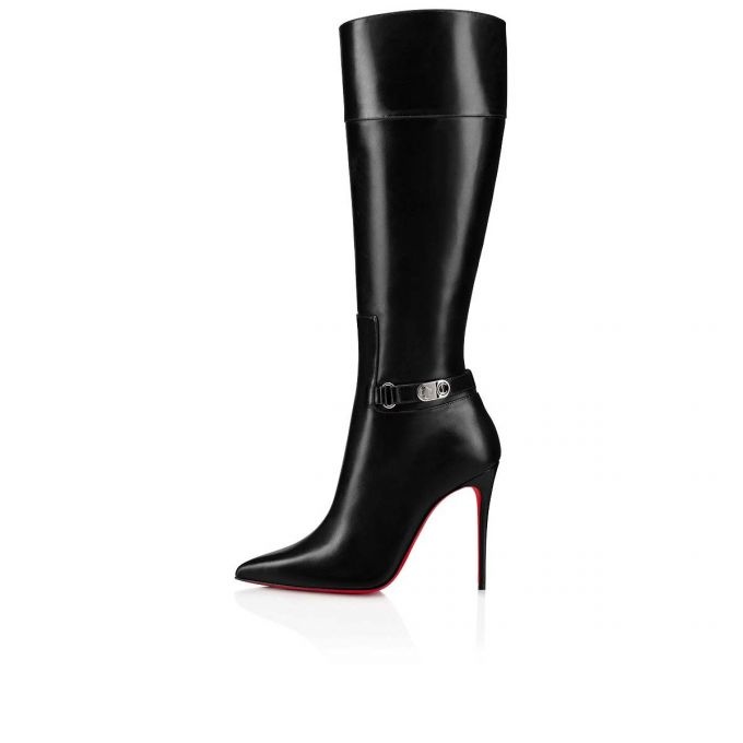 Eleonor Botta - 85 mm Boots - Calf leather - Black - Christian Louboutin