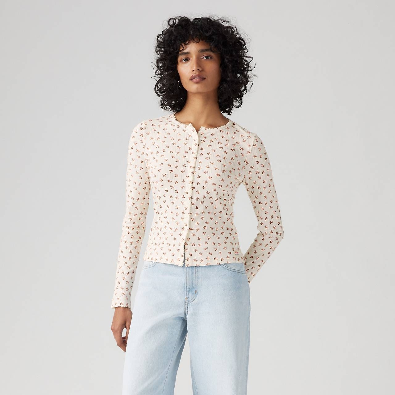DRY GOODS WOMEN'S POINTELLE LONG SLEEVE T-SHIRT - 2