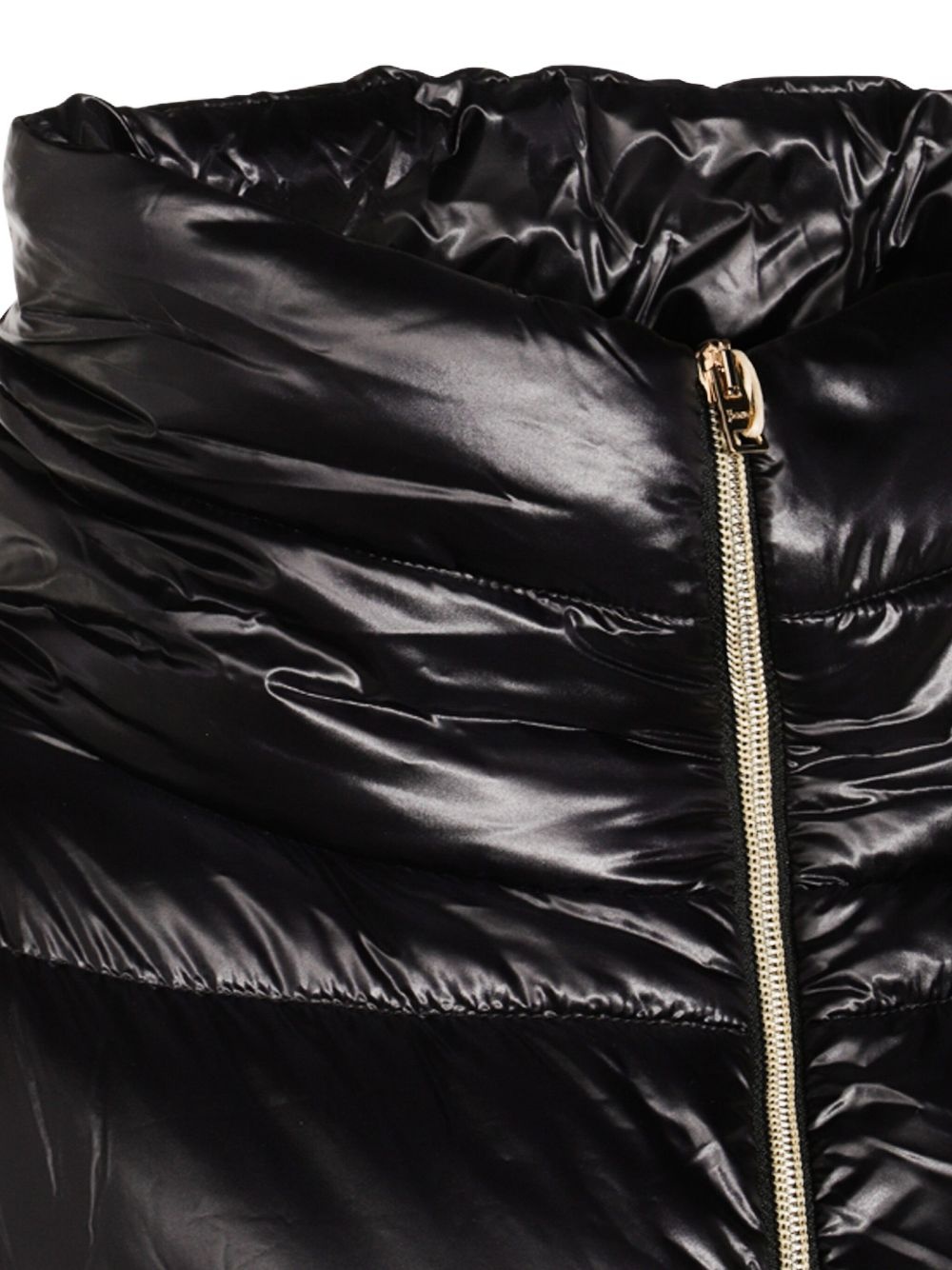 quilted high-neck oversized coat - 3