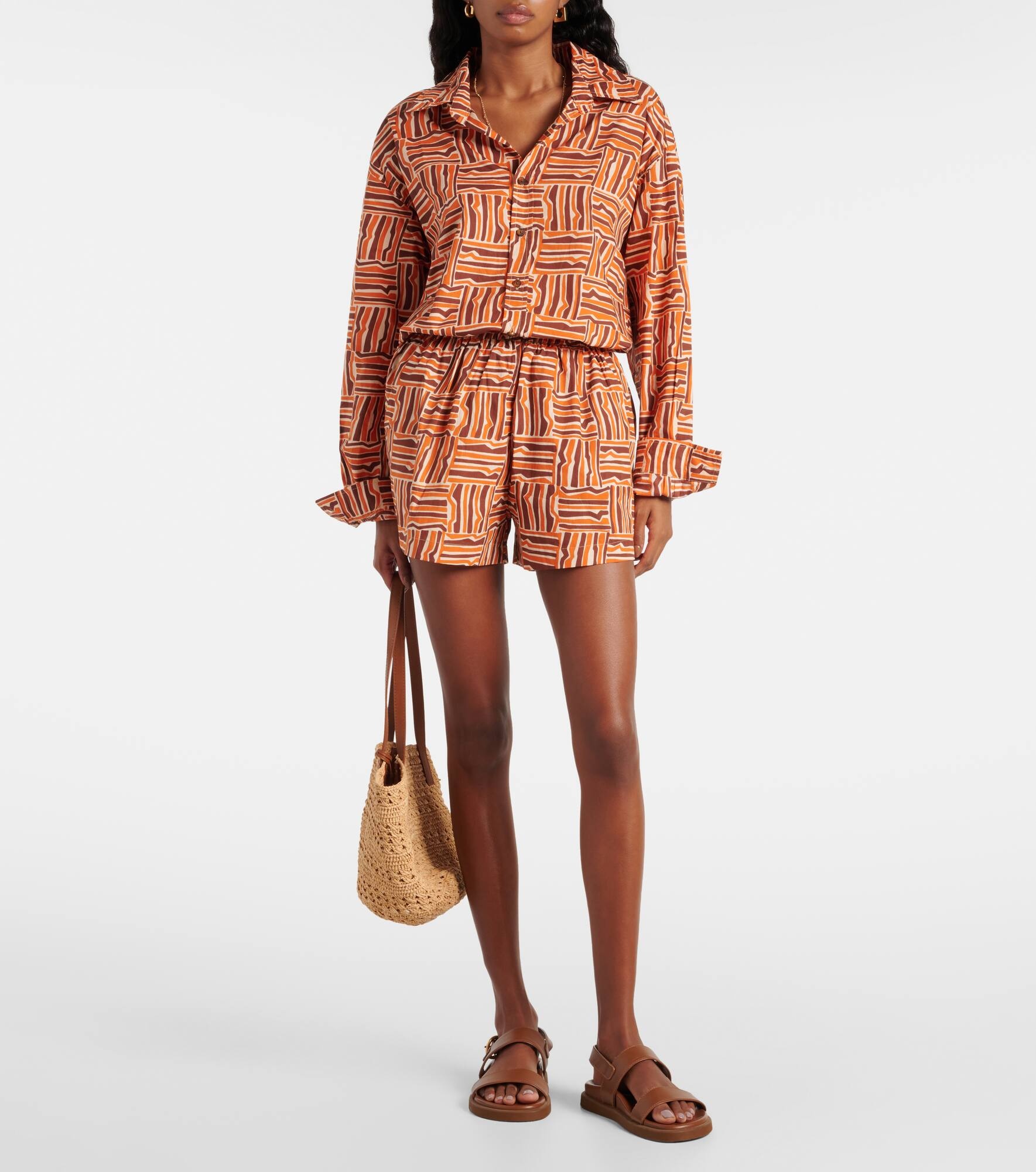 Striped cotton poplin shirt - 2
