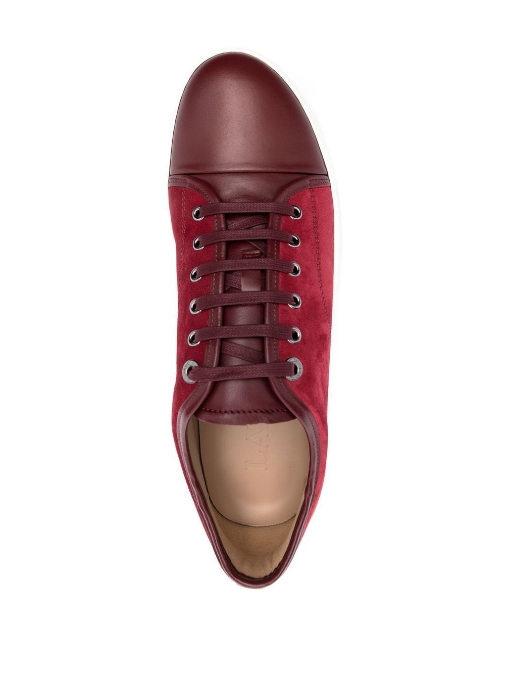 DBB1 panelled leather low-top sneakers - 4