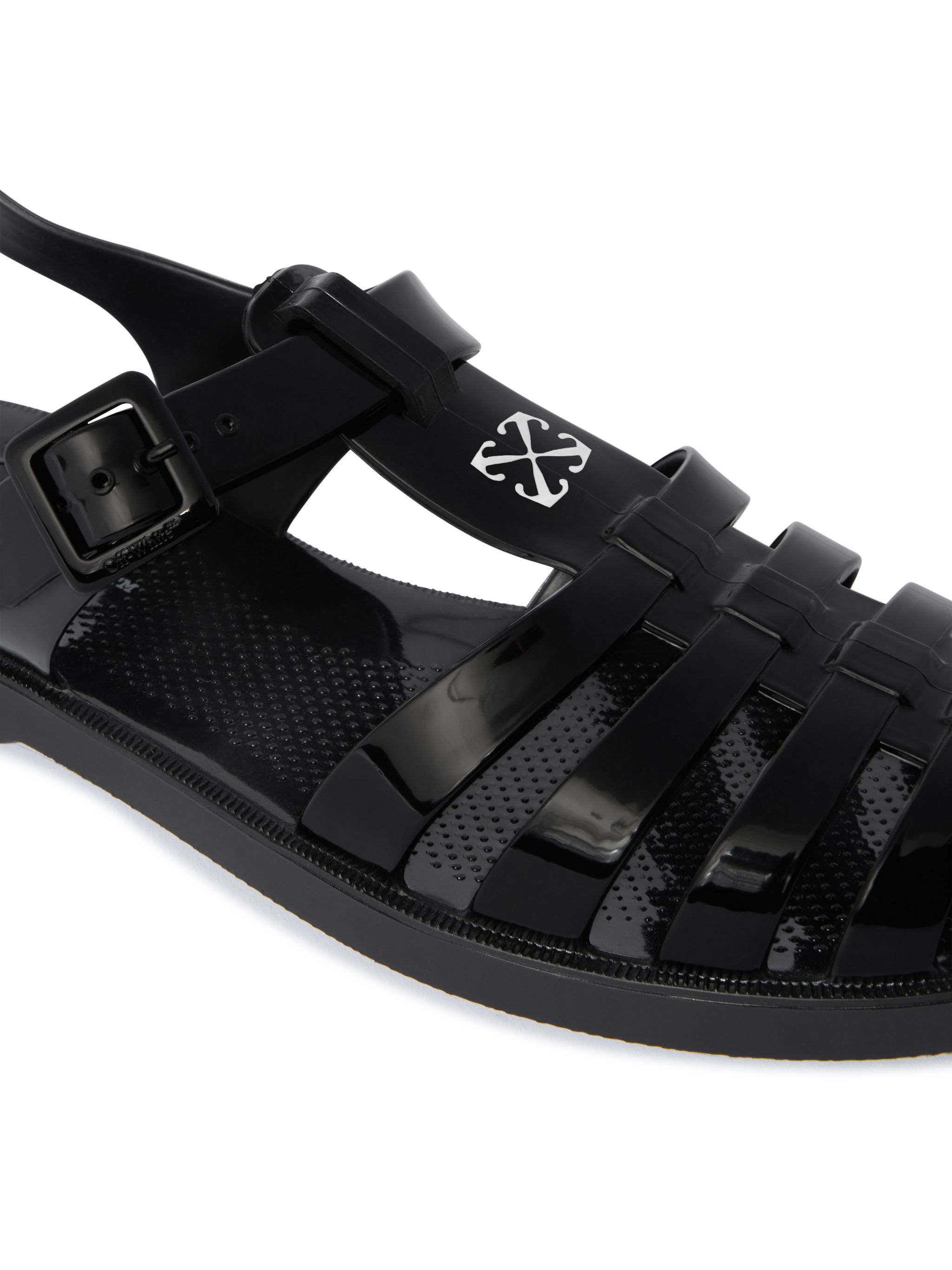 Black Arrow Pvc Sandals - 5