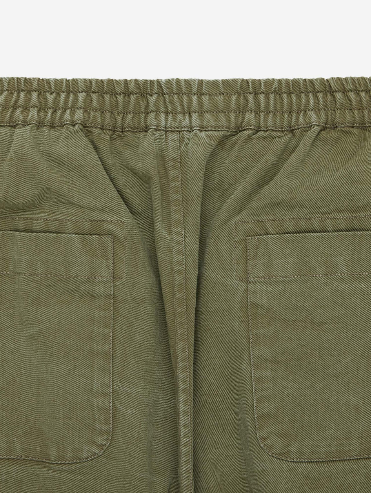 Drawstring Shorts - Olive Twill - 8