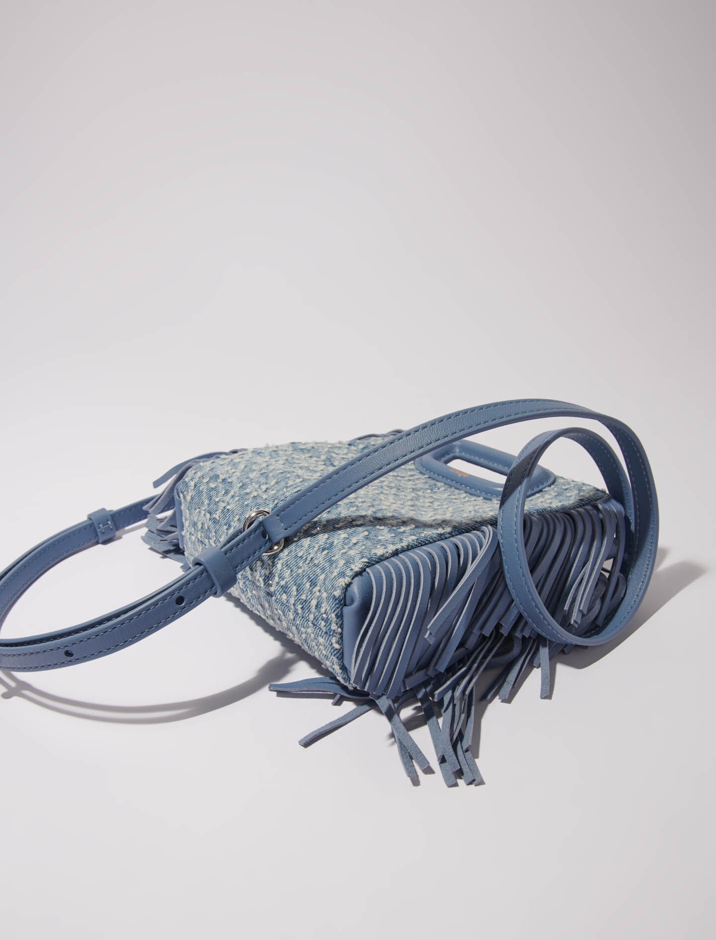 M mini bag in denim with rhinestones - 3