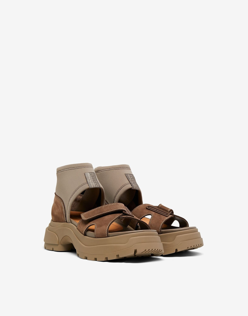 Strapped suede sandals 2