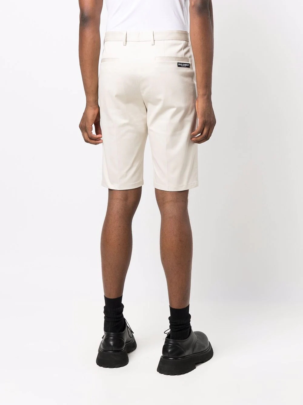 knee-length chino shorts - 4