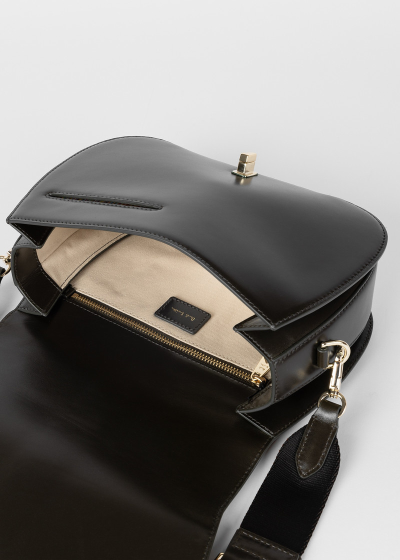 Women's Dark Green Leather Satchel Bag 3