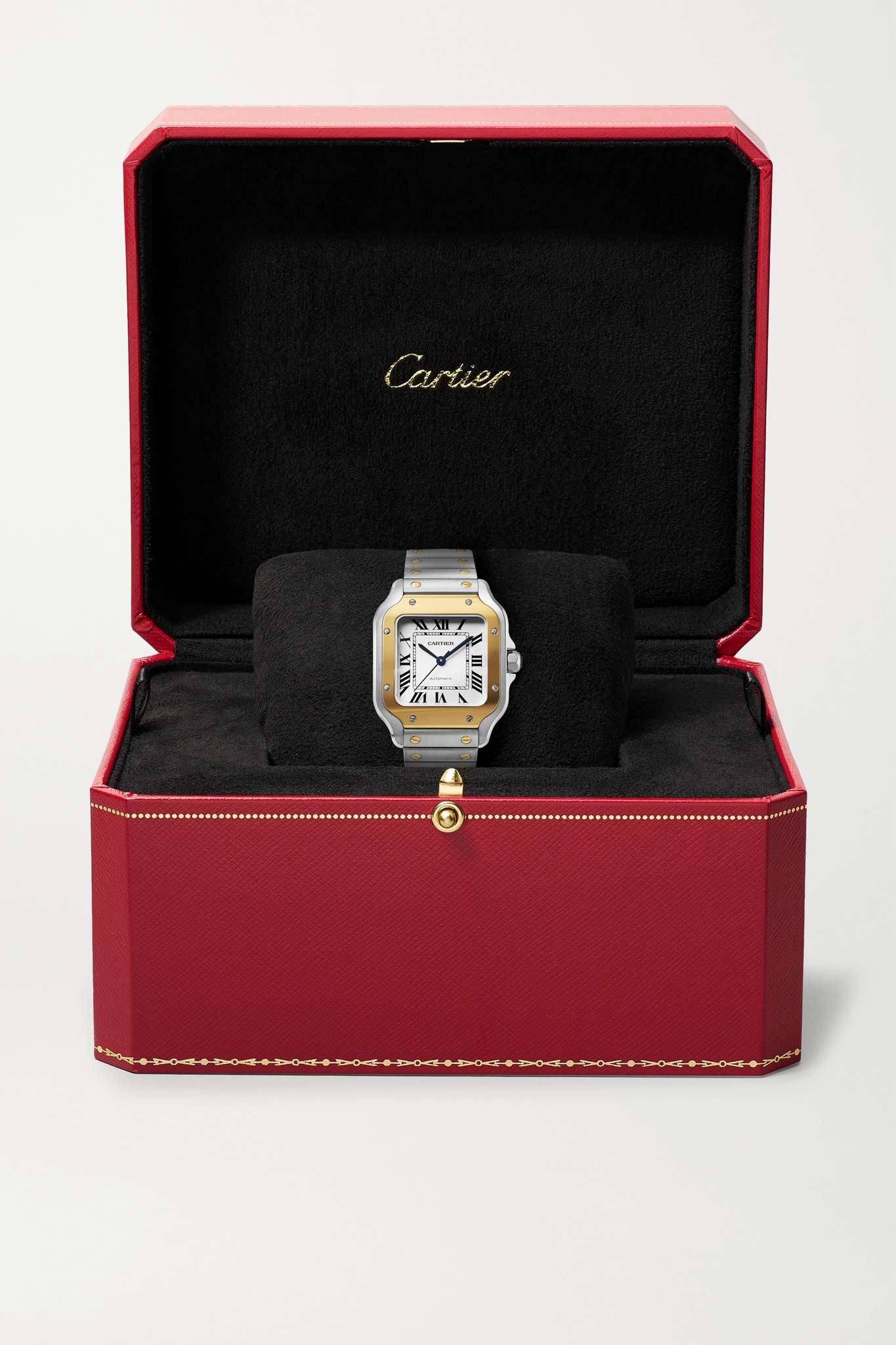 Santos de Cartier Automatic 35mm medium stainless steel and 18-karat gold watch - 7