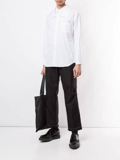 Comme des Garçons SHIRT contrast-stitching straight-leg trousers outlook