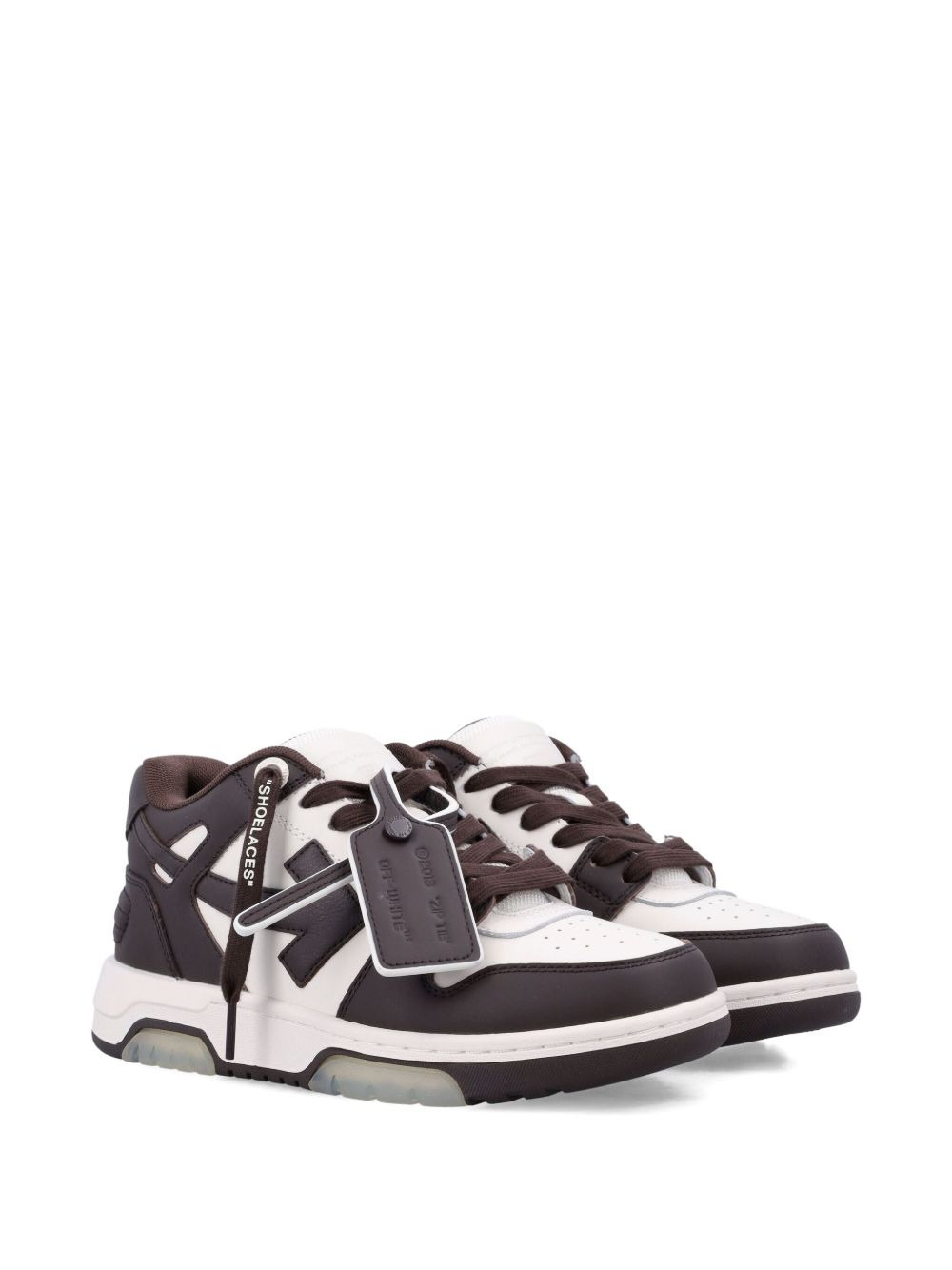Our Of Office arrow-logo leather sneakers - 2