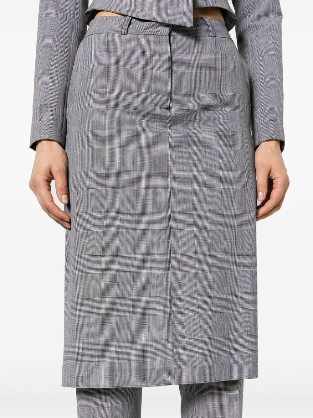 layered-design trousers - 5