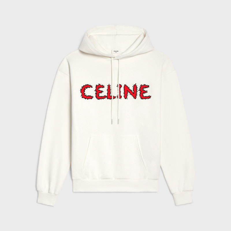 Celine rhinestones hoodie in cotton fleece 1