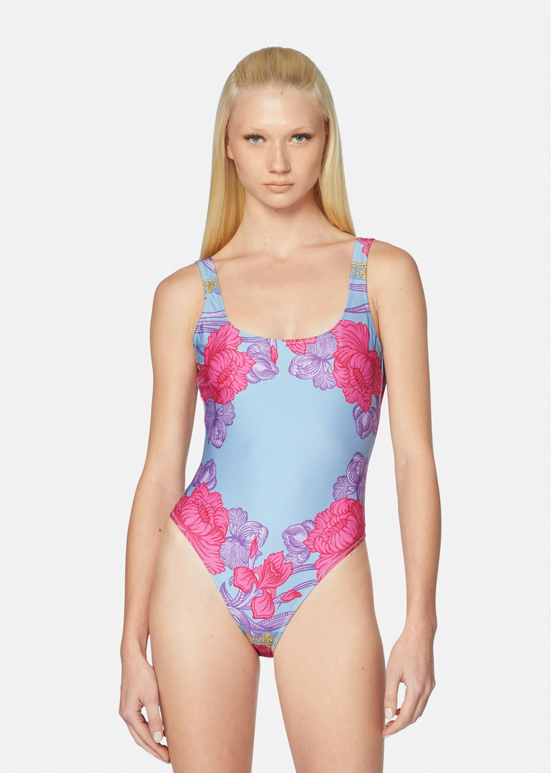 VERSACE Acid Bouquet One-Piece Swim Suit outlook