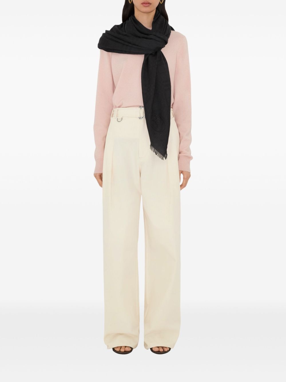 silk-blend scarf - 3